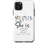 Proverbs 31 She is Strong Fierce Brave Full Fire Christian Case for iPhone 11 Pro Max