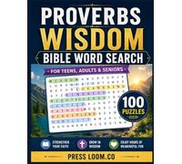Proverbs Wisdom Bible Word Search: 100+ Large Print Bible Word Search Puzzles for Adults, Seniors, Men & Women | Relaxing Christian Activities ... Study (Kingdom Word Search Collection)