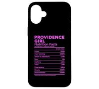 Providence Girl Nutrition Facts Rhode Island Women Funny Case for iPhone 16 Plus