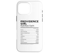 Providence Girl Nutrition Facts Rhode Island Women Funny Case for iPhone 16 Pro Max
