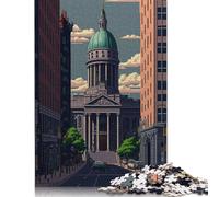 Providence Pixel Art Jigsaw Puzzles Puzzle for Adults Kids. 1000 Piece Great Gifts Challenge Toy Educational Games Home Decoration for Adults& Kids Age 14 Years Up 1000pcs (38x26cm)
