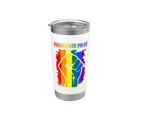 Providence Rhode Island LGBT Pride Month LGBTQ Rainbow Flag Stainless Steel Insulated Tumbler