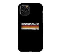 Providence Rhode Island Retro Stripes Vintage City Design Case for iPhone 11 Pro