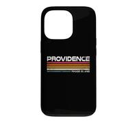 Providence Rhode Island Retro Stripes Vintage City Design Case for iPhone 13 Pro