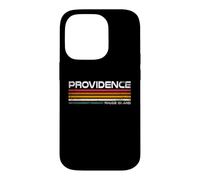 Providence Rhode Island Retro Stripes Vintage City Design Case for iPhone 14 Pro