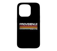 Providence Rhode Island Retro Stripes Vintage City Design Case for iPhone 15 Pro