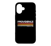 Providence Rhode Island Retro Stripes Vintage City Design Case for iPhone 16