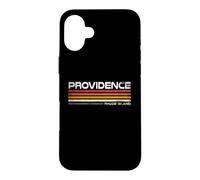 Providence Rhode Island Retro Stripes Vintage City Design Case for iPhone 16 Plus