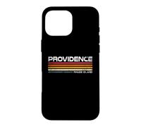 Providence Rhode Island Retro Stripes Vintage City Design Case for iPhone 16 Pro Max