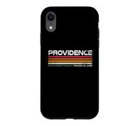 Providence Rhode Island Retro Stripes Vintage City Design Case for iPhone XR