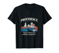 Providence RI Skyline Three Rivers Endless Surprises T-Shirt