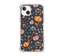 Provilimony Autumn Falling Leaves Case Compatible with iPhone 15,Pumpkin Spice Harvest Case for Man Women Teen,Unique Soft TPU Bumper Case Cover