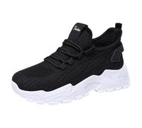 PROVIMIR Women's Knit Chunky Trainers, Breathable Platform Daily Walk Shoes