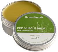 Provitavit CBD Balm | Muscle and Joint CBD Balm | 300 mg CBD per 45g/50ml | with Essential Oils | Massage Muscles and Joints | No THC