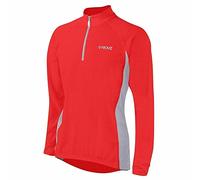 Proviz Classic Hi Viz Reflective Men's Running/Cycling Long Sleeve Top Hi Visibility, Red, 3X-Large