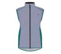 Proviz Women's Active Reflective Gilet - REFLECT360 Cycling, Running, Walking Vest - Windproof, Water-Resistant, Hi Vis, Teal, Size 16