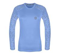 Proviz Womens REFLECT360 Sports T-Shirt - Reflective, Long Sleeve, Fluorescent Running Top for Women, Gym Top, Hi Vis Ladies Running Top Sky Blue