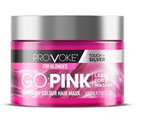 PROVOKE Go Pink Temporary Colour Hair Mask 300 ml, NEW Go Pink Without Commitment Lasts 8 Washes, Keratin Enriched Formula