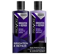 PROVOKE Touch of Silver Advanced Brighten and Repair Shampoo and Conditioner 200 ml Removes Brassy Yellow Tones Instantly Deep Repair Nourish and Restore Duo Pack