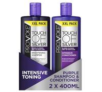 PROVOKE Touch Of Silver Brightening Purple Shampoo & Intensive Conditioner 400ml, Neutralises Yellow & Orange Tones, Formulated With Violet & Blue Pigments