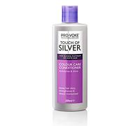 PROVOKE Touch of Silver Colour Care Conditioner 200 ml, Keep Coloured Hair Deeply Moisturised Silky and Smooth, Helps Eliminate Brassy and Yellow Tones, Correcting Pigments to Keep That Salon Colour