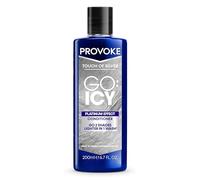 PROVOKE Touch of Silver Go Icy Conditioner 200ml, Icy Platinum Look in Just 1 Wash, Triple Toning Technology, Cool Down Brassy Tones for an Extra Light Colour, Enriched Keratin to Hydrate
