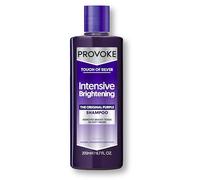 PROVOKE Touch Of Silver Brightening Purple Shampoo 200 ml, Neutralises Yellow and Orange tones, Formulated with Violet and Blue Pigments
