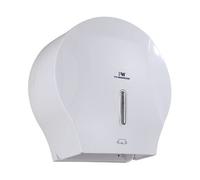 ProWashroom Pro Washroom Toilet Roll Dispenser Wall-Mounted, Lockable, ABS White Silk Finish