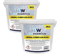 ProWashroom PW PROWASHROOM Urinal Channel Blocks 2x 3KG - Lemon Fragrance - Non PDCB - Slow Dissolving - 30 Day Control