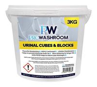 ProWashroom PW PROWASHROOM Urinal Channel Blocks 3KG - Lemon Fragrance - Non PDCB - Slow Dissolving - 30 Day Control