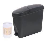 ProWashroom Sanitary Bin 20L & 50 Bin Liners - Slimline Washrooms Toilets Hygienic Disposal Pedal Bins