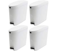 ProWashroom Sanitary Bin 20L Slimline Washrooms Toilets Hygienic Disposal Pedal Container Bins for Female Ladies And Baby Hygiene x4