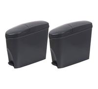 ProWashroom Sanitary Bin 20L Slimline Washrooms Toilets Hygienic Disposal Pedal Container Bins for Female Ladies And Baby Hygiene Products x2