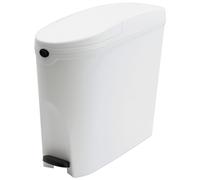 ProWashroom Sanitary Bin 20L White - Slimline Washrooms Toilets Hygienic Disposal Pedal Bins