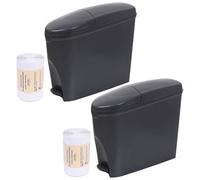 ProWashroom Sanitary Bin 40L & 100 Bin Liners - Slimline Washrooms Toilets Hygienic Disposal Pedal Bins
