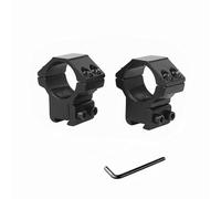 ProWildGear 1" or 30mm Dovetail Scope Mount Rings High or Low Profile for 11mm or 20mm Dovetail Picatinny 1 Pair (black-25mm-low Narrow)