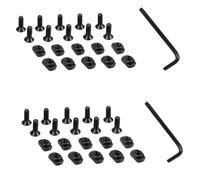 ProWildGear for Mlok Compatible T-Shape Screw Nut Combination Matching with Nut Hexagonal Wrench Hunting Accessory (Set of 20)