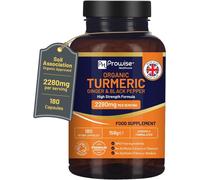 Organic Turmeric 2280mg (High Strength) with Black Pepper & Ginger