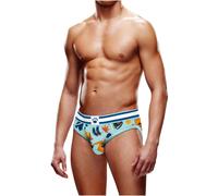 Prowler Autumn Scene Backless Brief Open Back Blue