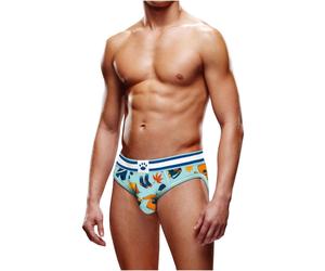 Prowler Autumn Scene Backless Brief Open Back Blue, L