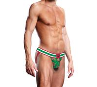 Prowler Gingerbread Jock Strap Green Red, M, Green