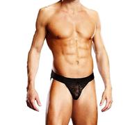 Prowler Lace Jock Strap XS - Black - Features Classic Paw Logo - UK Size 26"-30"