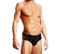 Prowler Lace See-Through Brief Black, XS