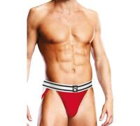 Prowler Mens White & Red Jock Strap, Super Comfy With Elasticated Waist Band (Large 32"-34")