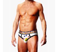 Prowler Oversized Paw Brief,White Stretch Jock for Men,Gay Underwear