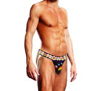 Prowler Oversized Paw Print Jockstrap Black