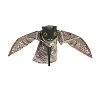 Prowler Owl with Moving Wing Garden Scarecrow Predator Decoy things
