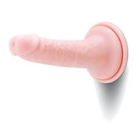 Prowler RED 6.5-Inch Ultra Realistic Flesh Dildo - Soft PVC Lifelike Dong with Strong Suction Cup Base | Harness Compatible Curved Shaft for Deep, Fulfilling Pleasure