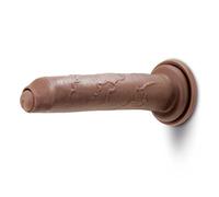 Prowler Red The 8" Ultra Uncut Cock Realistic Caramel Flesh Dong with Powerful Suction Cup Base - Uncut Sensations and Secure Mount