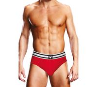 Prowler Red and White Backless Men’s Brief, L